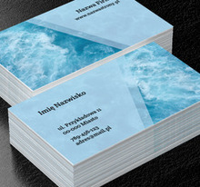 Przyciągnij klientów błękitem, Motywy, Tła i tekstury - Wizytówki Netprint