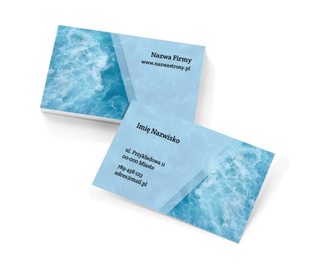 Przyciągnij klientów błękitem, Motywy, Tła i tekstury - Wizytówki Netprint szablony online