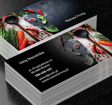 Smaczna zapowiedź na początek, Gastronomia, Restauracja - Wizytówki Netprint