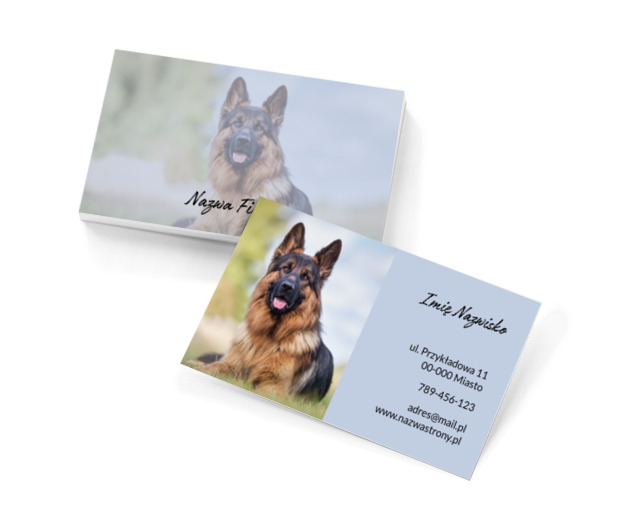 Dbacie o psie życie, Środowisko i Przyroda, Hodowla zwierząt - Wizytówki Netprint szablony online