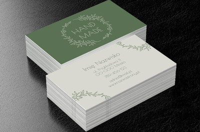 Tworzysz rzeczy z duszą, Usługi domowe, Handmade - Wizytówki Netprint