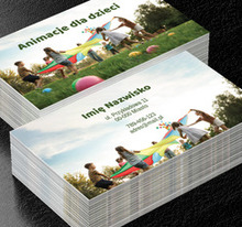 Animacja beztroskiej zabawy, Rozrywka, Animator - Wizytówki Netprint