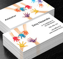 Z wami dzieciaki nie nudzą się wcale, Rozrywka, Animator - Wizytówki Netprint