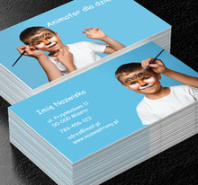 Sto pomysłów na zabawę, Rozrywka, Animator - Wizytówki Netprint