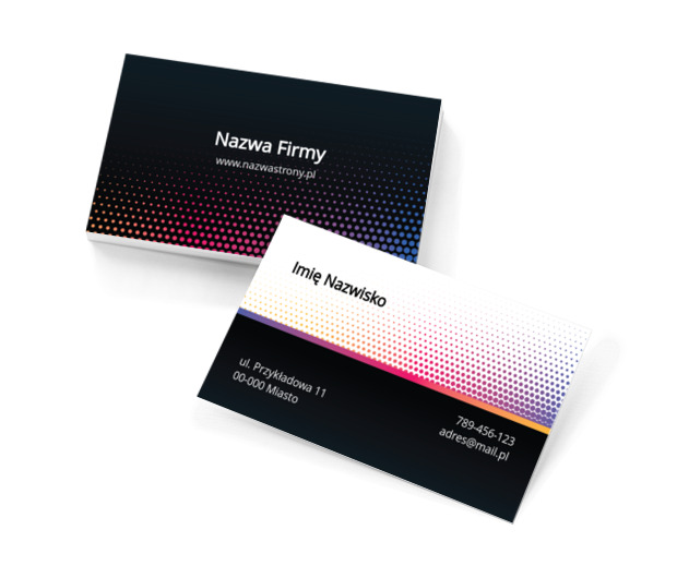 Sposób na efektowną wizytówkę, Usługi biurowe, Agencja marketingowa - Wizytówki Netprint szablony online