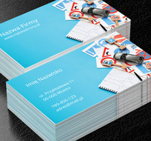 Świat ruchu drogowego w miniaturze, Motoryzacja, Nauka jazdy - Wizytówki Netprint