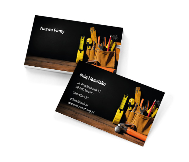Reklama „złotej rączki”, Budownictwo, Remont i Wykończenia - Wizytówki Netprint szablony online