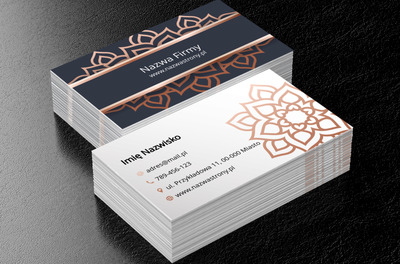 Orientalne ornamenty, Zdrowie i uroda, SPA - Wizytówki Netprint