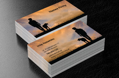 Trener dla Twojego pupila, Środowisko i Przyroda, Usługi dla zwierząt - Wizytówki Netprint