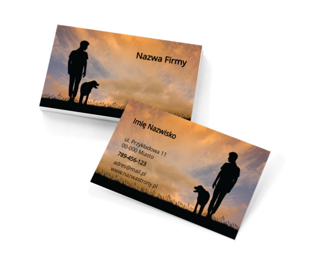 Trener dla Twojego pupila, Środowisko i Przyroda, Usługi dla zwierząt - Wizytówki Netprint szablony online