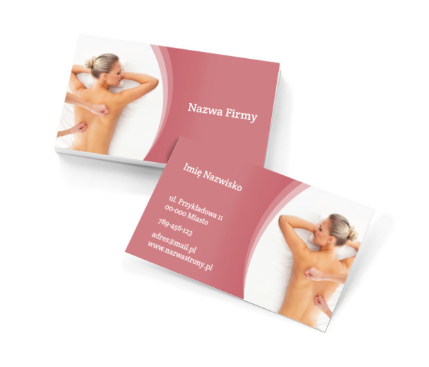 Masażysta w pracy robi wrażenie, Medycyna, Masażysta - Wizytówki Netprint szablony online