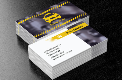 Szybki, czytelny przekaz transportowy, Transport, Taxi - Wizytówki Netprint