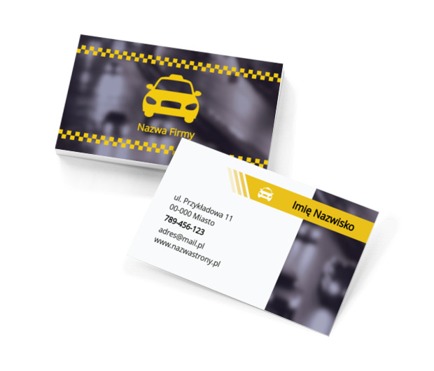 Szybki, czytelny przekaz transportowy, Transport, Taxi - Wizytówki Netprint szablony online