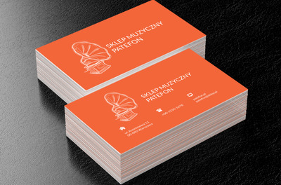 Kontury patefonu, Rozrywka, Sklep muzyczny - Wizytówki Netprint