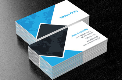 Mapa zamknięta w trójkątach, Turystyka, Biuro podróży - Wizytówki Netprint