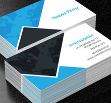 Mapa zamknięta w trójkątach, Turystyka, Biuro podróży - Wizytówki Netprint