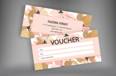 Różowa delikatność i elegancja, Motywy, Roślinne - Vouchery Netprint
