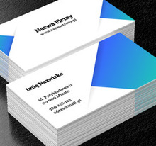 Minimalizm w turkusowym gradiencie, Motywy, Abstrakcja - Wizytówki Netprint