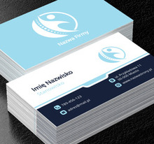 Profesjonalizm w odsłonie błękitu, Medycyna, Fizjoterapia - Wizytówki Netprint