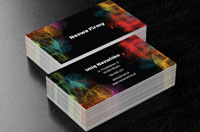 Artystyczny nieład w mroku, Motywy, Abstrakcja - Wizytówki Netprint