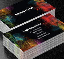 Artystyczny nieład w mroku, Motywy, Abstrakcja - Wizytówki Netprint