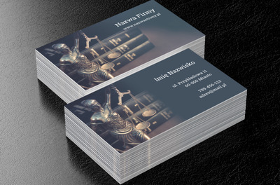 Temida na straży prawa, Prawo, Radca Prawny - Wizytówki Netprint