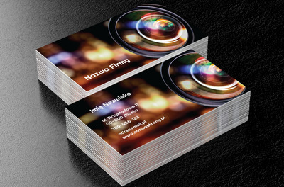 Kolorowe refleksy w obiektywie aparatu, Fotografia, Usługi fotograficzne - Wizytówki Netprint