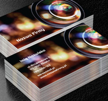 Kolorowe refleksy w obiektywie aparatu, Fotografia, Usługi fotograficzne - Wizytówki Netprint