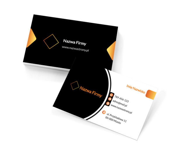Elegancka czerń, Motywy, Klasyczne - Wizytówki Netprint szablony online