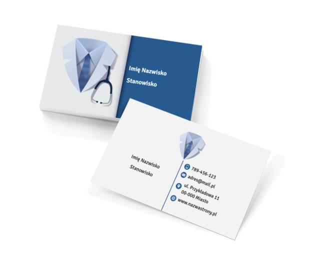 Medyczna klasyka, Medycyna, Lekarz - Wizytówki Netprint szablony online