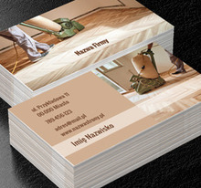 Fachowe cyklinowanie parkietu, Budownictwo, Wynajem sprzętu - Wizytówki Netprint