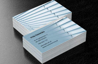 Białe żaluzje, Budownictwo, Rolety - Wizytówki Netprint