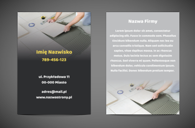 Solidna robota zaczyna się od dobrego wrażenia, Budownictwo, Remont Wykończenia - Ulotki Netprint