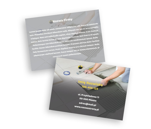 Gdy liczy się rzetelność i estetyka, Budownictwo, Remont Wykończenia - Ulotki Netprint szablony online