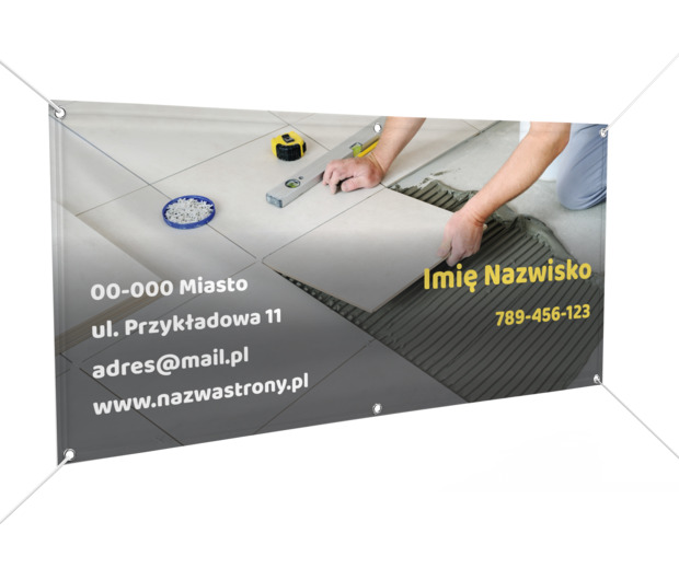 Zostaw po sobie dobre wrażenie – nie tylko na ścianie, Budownictwo, Remont i Wykończenia - Banery Netprint szablony online