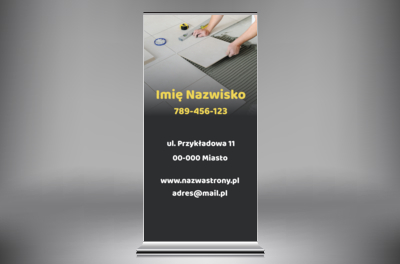Fachowa usługa na pierwszym planie, Budownictwo, Remont i wykończenia - Roll-up Netprint