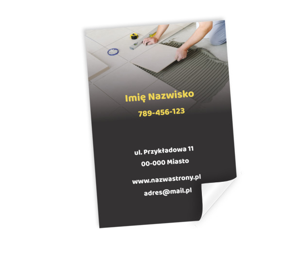 Minimalizm w służbie fachowca, Budownictwo, Remont i Wykończenia - Plakaty Netprint szablony online