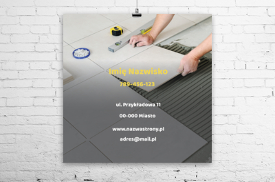 Fachowa robota widoczna z daleka, Budownictwo, Remont i Wykończenia - Plakaty Wielkoformatowe Netprint