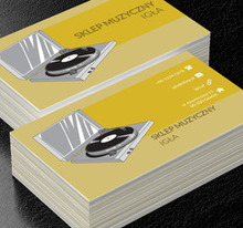 Winyl w adapterze, Rozrywka, Sklep muzyczny - Wizytówki Netprint