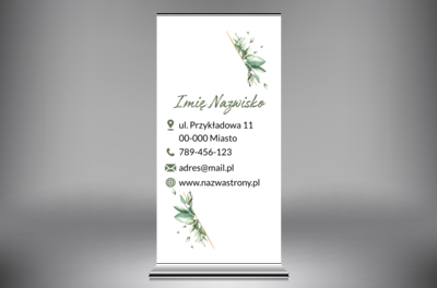 Elegancja w naturalnym wydaniu, Motywy, Roślinne - Roll-up Netprint