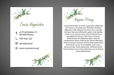 Delikatna forma, mocny przekaz, Motywy, Roślinne - Ulotki Netprint