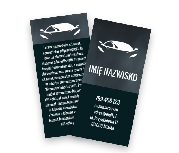 Kompaktowy format, dynamiczny przekaz, Motoryzacja, Dealer - Ulotki Netprint szablony online