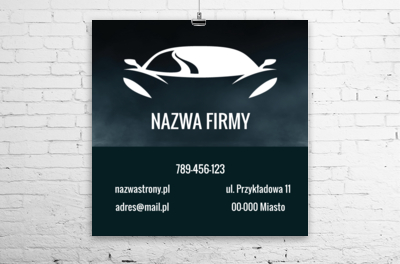 Motoryzacyjny charakter na pełnych obrotach, Motoryzacja, Dealer - Plakaty Wielkoformatowe Netprint