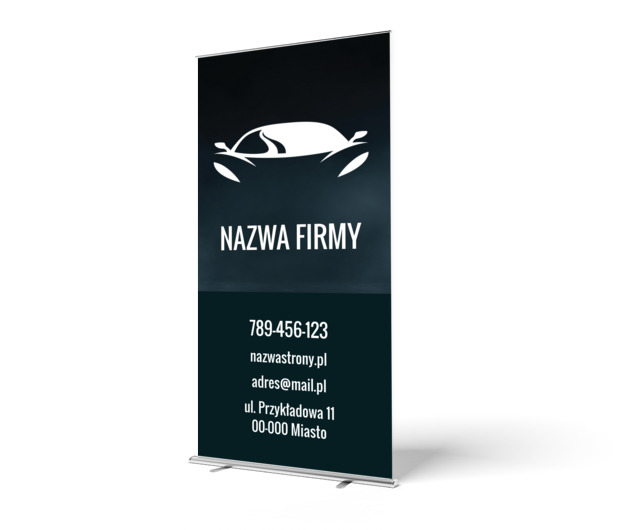 Z pazurem dla branży auto, Motoryzacja, Dealer - Roll-up Netprint szablony online