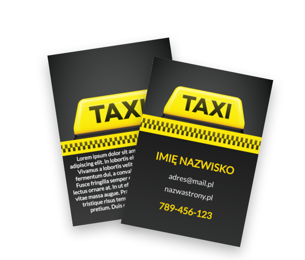 Klasyka, której szuka każdy pasażer, Transport, Taxi - Ulotki Netprint szablony online