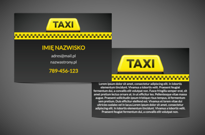 Gdy liczy się szybki kontakt i rozpoznawalność, Transport, Taxi - Ulotki Netprint