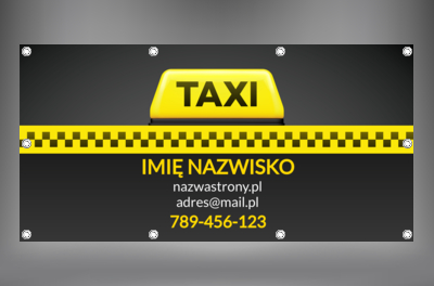 Widoczność, której nie sposób zignorować, Transport, Taxi - Banery Netprint