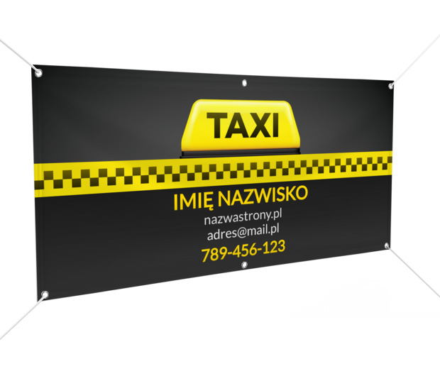 Widoczność, której nie sposób zignorować, Transport, Taxi - Banery Netprint szablony online