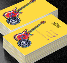 Kolorowa gitara, Rozrywka, Zespół muzyczny - Wizytówki Netprint
