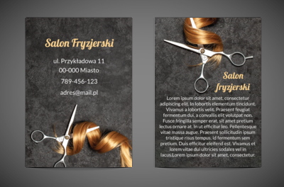 Styl wcięty z precyzją, Zdrowie i Uroda, Salon Fryzjerski - Ulotki Netprint
